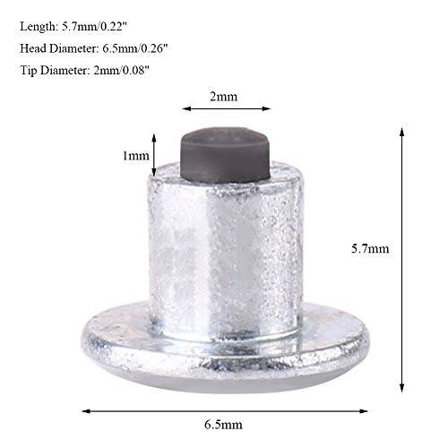 100pcs 6.5mm/0.26″ Anti-Slip Snow Screw Stud – Tyre Snow Chains Tire Spikes