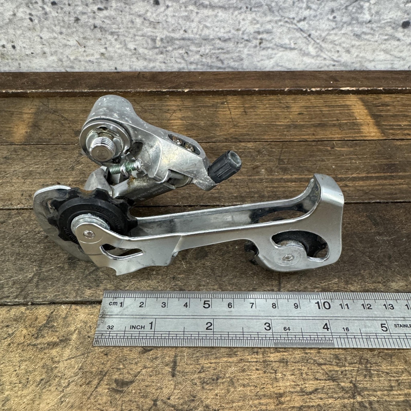 Vintage Shimano Deore RD-MT60 Rear Derailleur Long Cage Silver Japan MTB