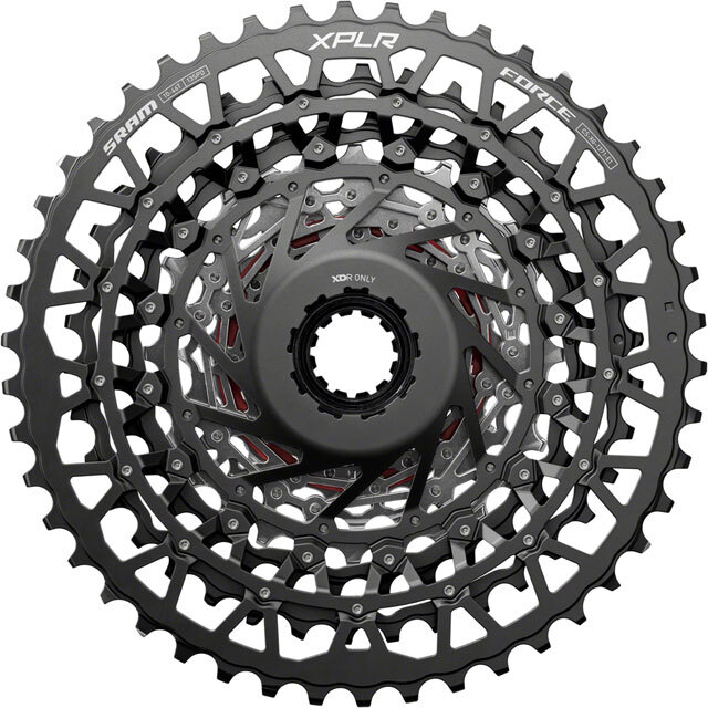 SRAM Force XPLR XG-1371 Cassette – 13-Speed, 10-46t, For XDR Driver, Silver, E1