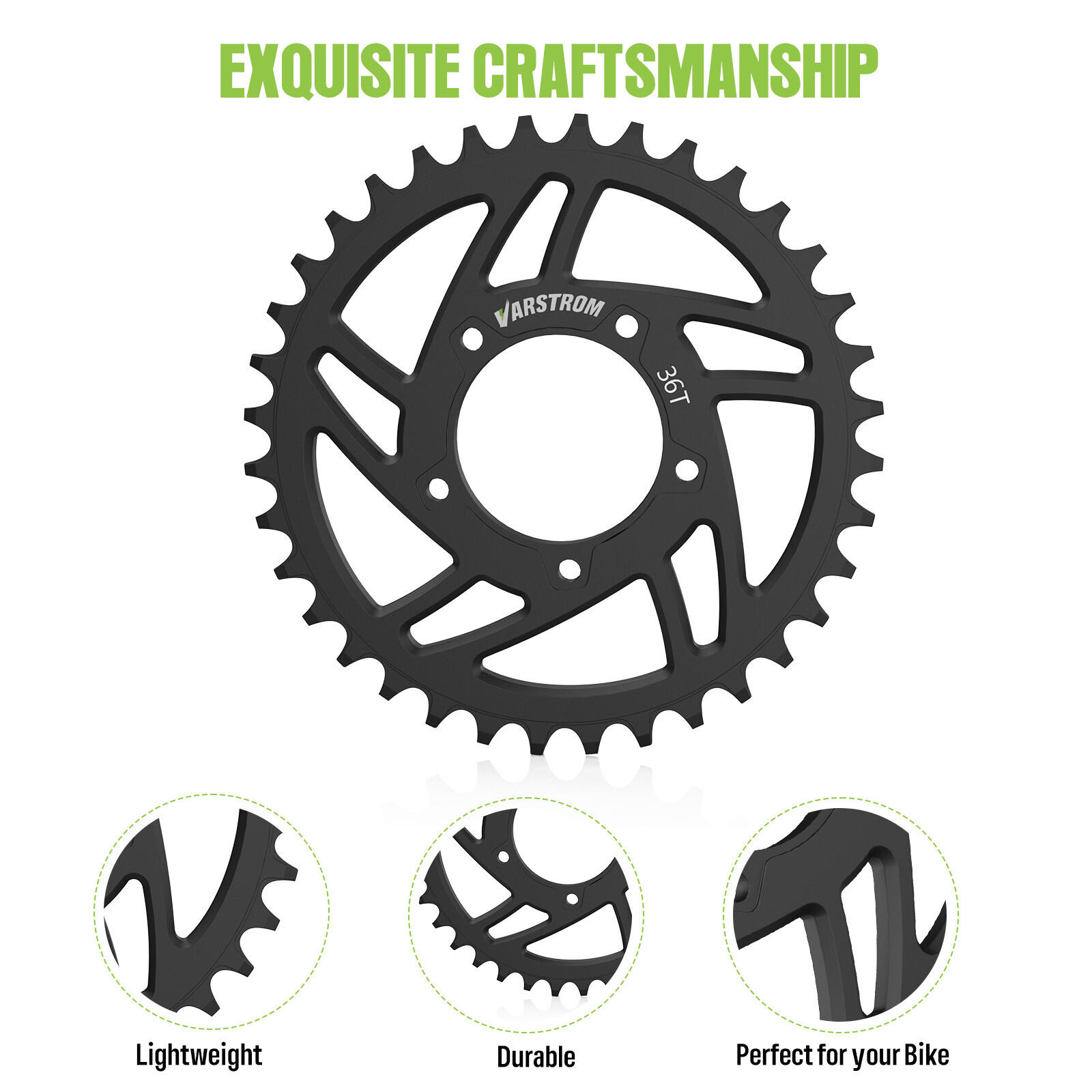 36T Sprocket for BAFANG BBS02B BBS01B 250W-750W Mid Drive Kit 42T Chainring