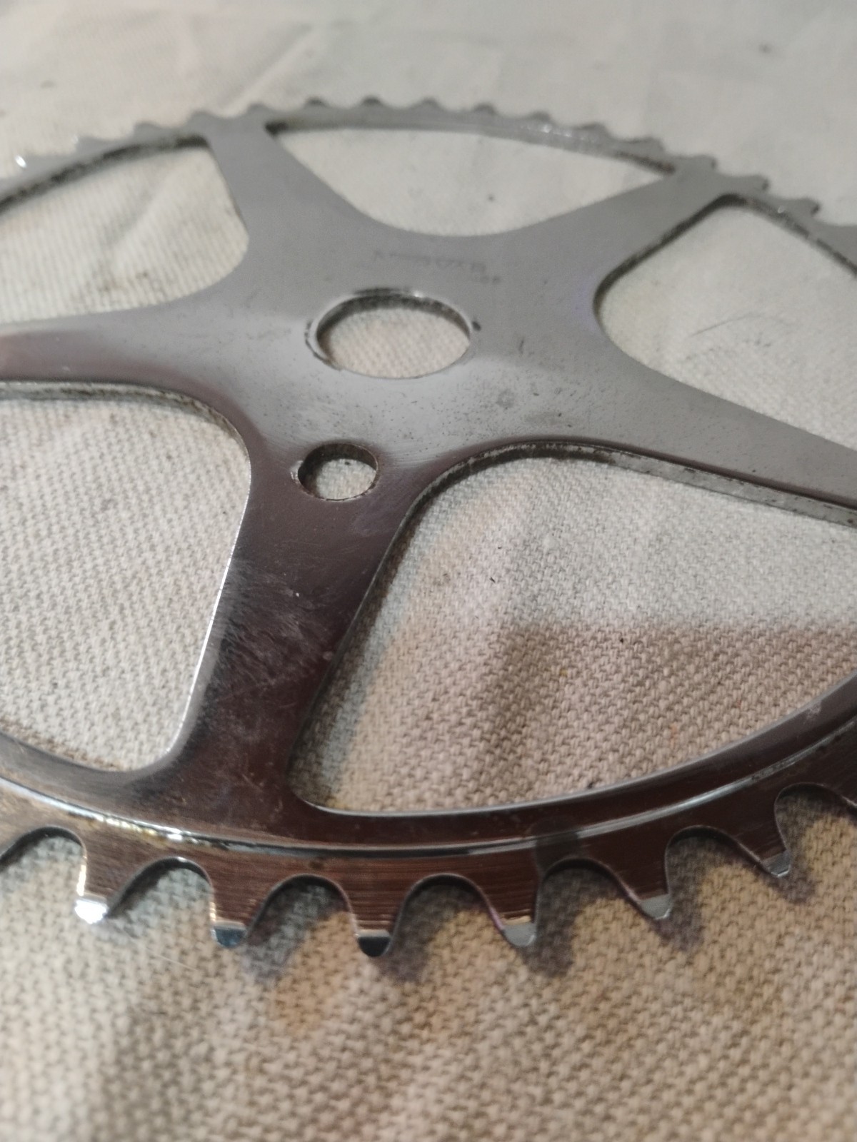 Vintage Nervar Chainring 47T Sprocket Made In France Chrome