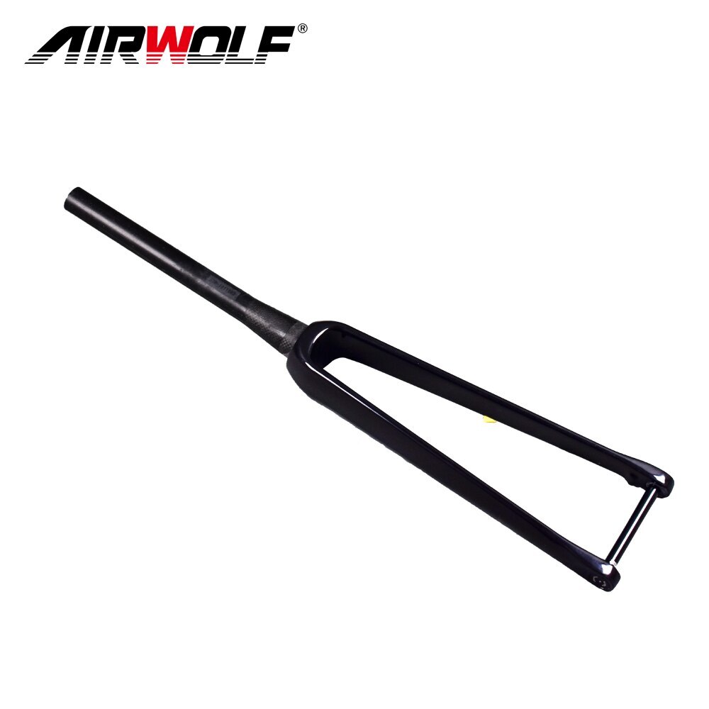Carbon Fiber Cyclocross Bike Fork External Cable Routing Road Bike Rigid Fork