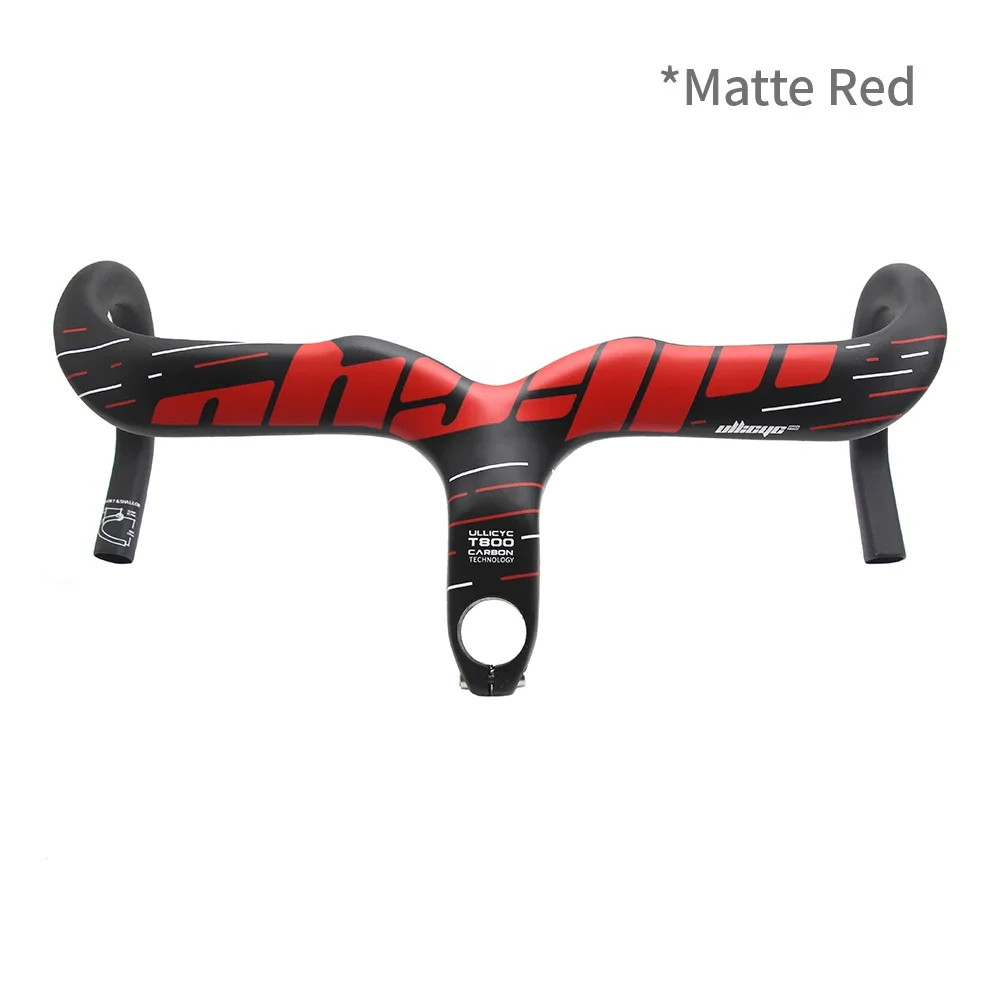 Full Carbon Fiber Road Bicycle Integrated Handlebar 28.6mm 400/420/440mm Width