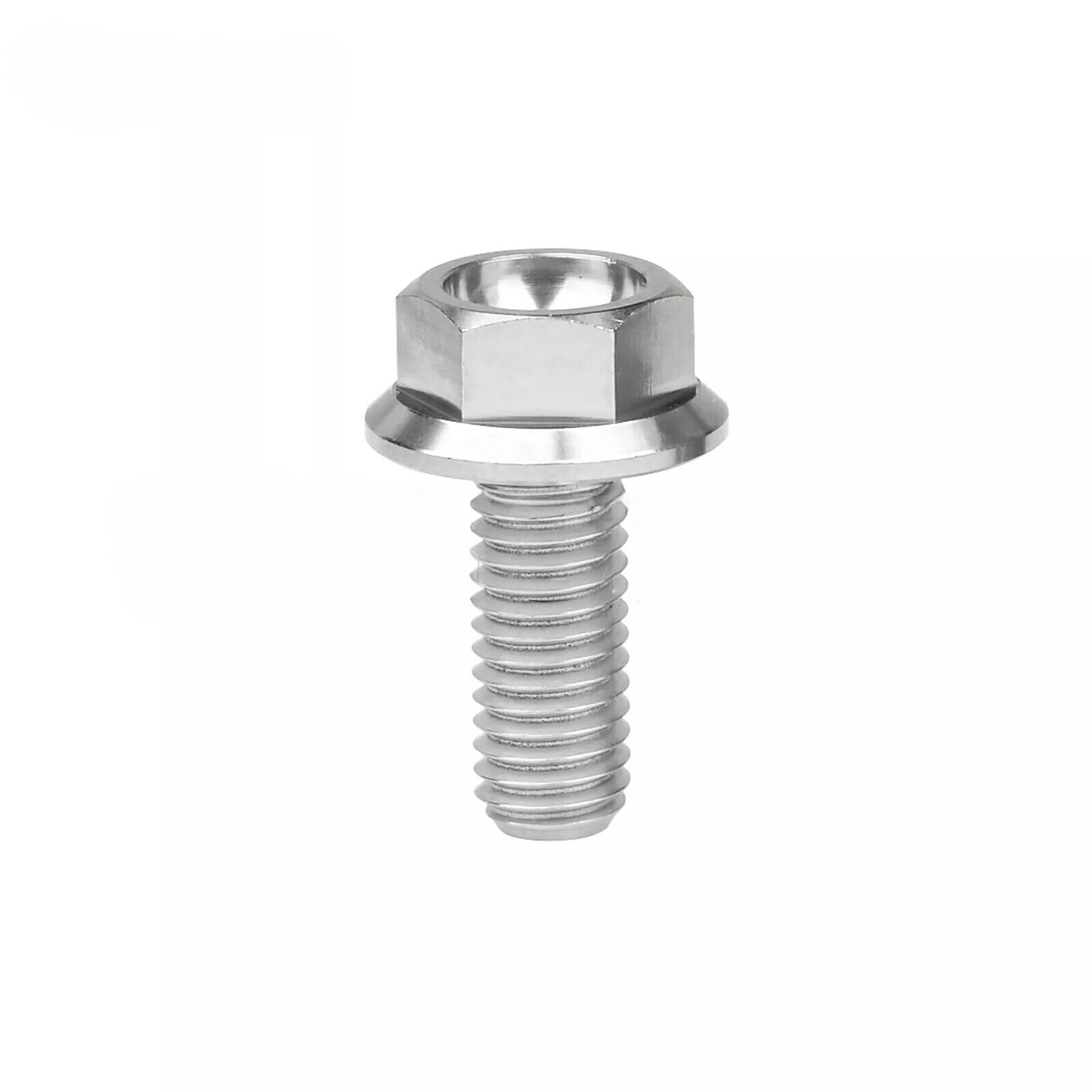 M6 Titanium Bolts Flange Hex Head Screw 10 15 20 25 30 35mm Grade 5 Ti Fastener