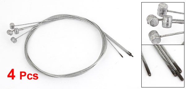 4 Pcs Bicycle Bike 1.2mm Dia Hand Front Brake Cable Wire 75cm