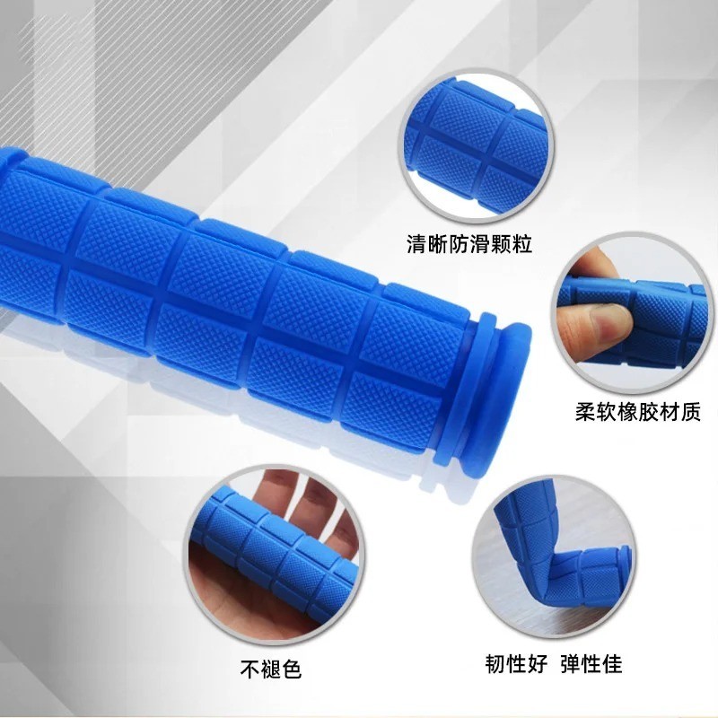 1 Pair Bicycle Handlebar Grips Anti Slip Rubber Covers MTB BMX
