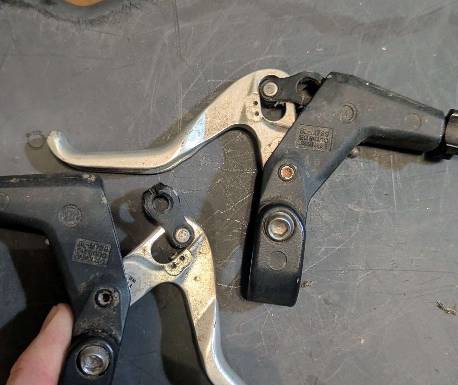 Shimano Deore XT BL-M739 Levers Set Black/Silver See Description