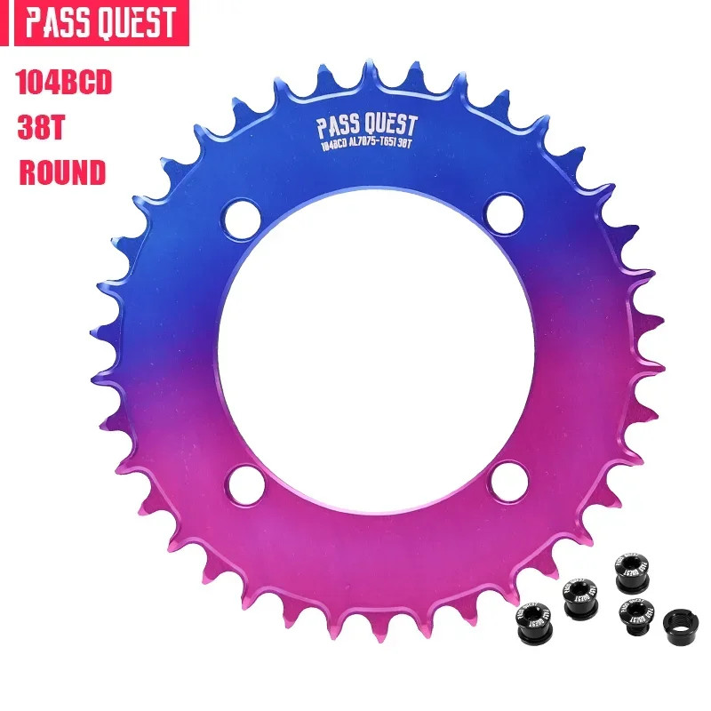 104BCD Mountain Bike Road Bike Narrow Wide Round Chainring 32-48T Chainwheel