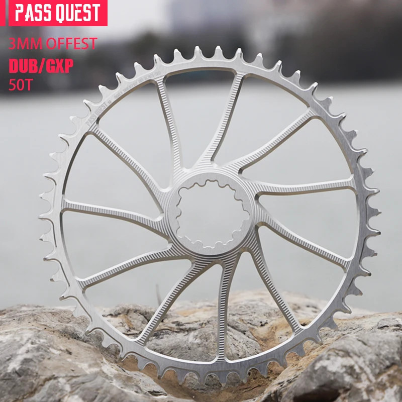 3mm Offset Chainring 40T-54T Narrow Wide Chainring for ROAD/Gravel Bike 9-12S