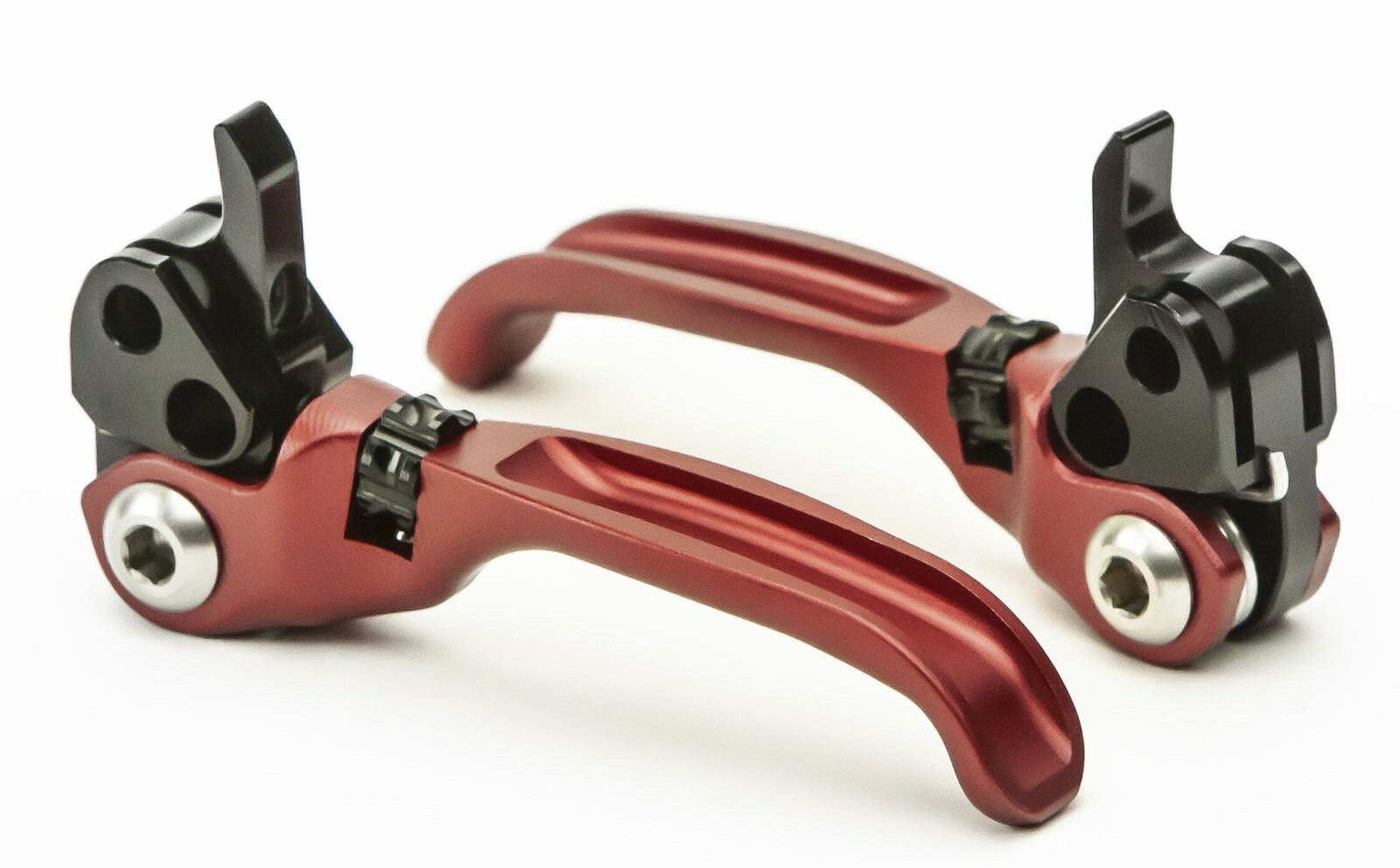 Flo Motorsports Shimano Deore XT M8000 and M8100 Hydraulic Brake Lever Set Red