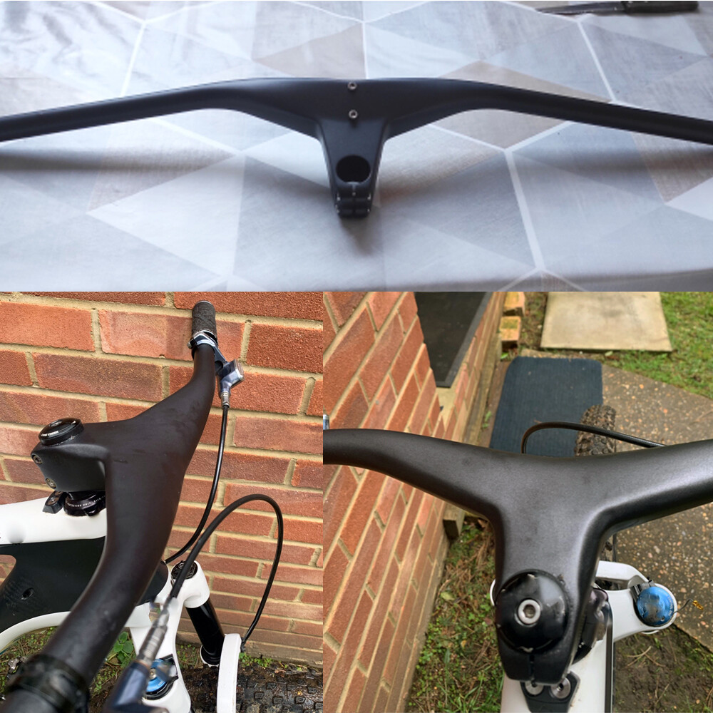 Integrated MTB Carbon Handlebar Mountain Bike Riser Handlebar 7 Degree USA stock