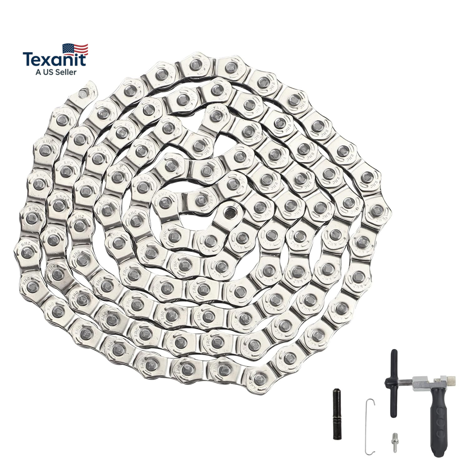 KMC BMX Single Speed Bike Chain 1 Speed Half Link High Strength Bicycle Chains 1