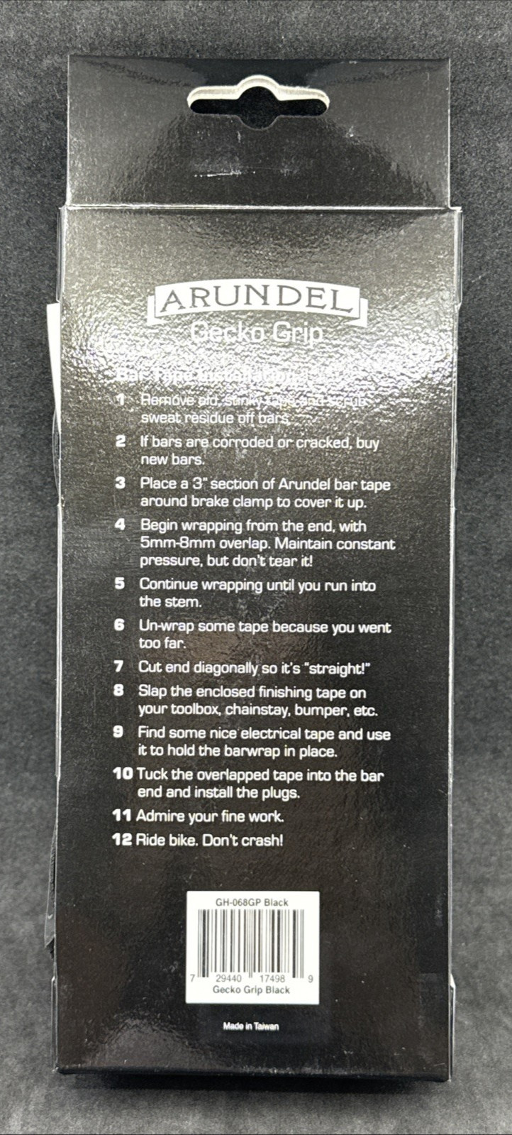 ARUNDEL Gecko Grip Bar Tape BLACK MSRP $30 BUY MULTIPLES & SAVE!