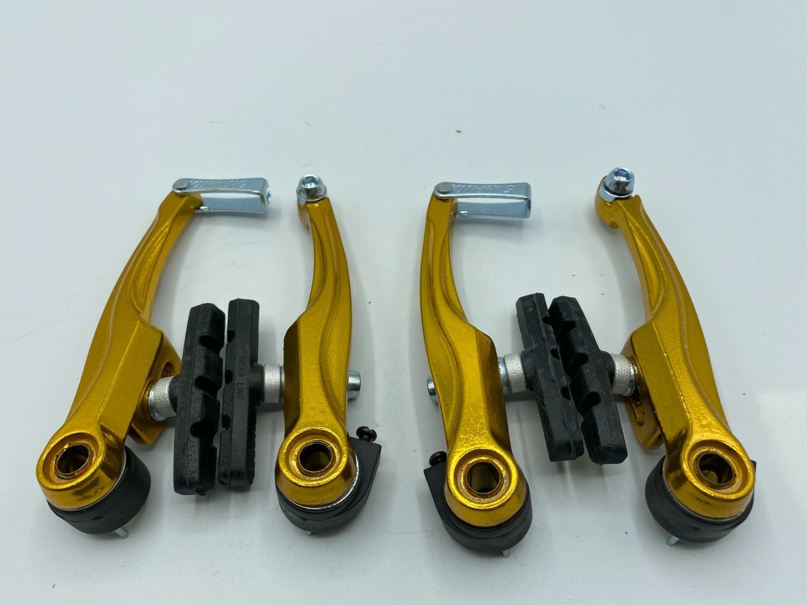 Aluminum V Brake Complete Set Mountain Bike Road Bike Front & Rear MTB BMX GOLD
