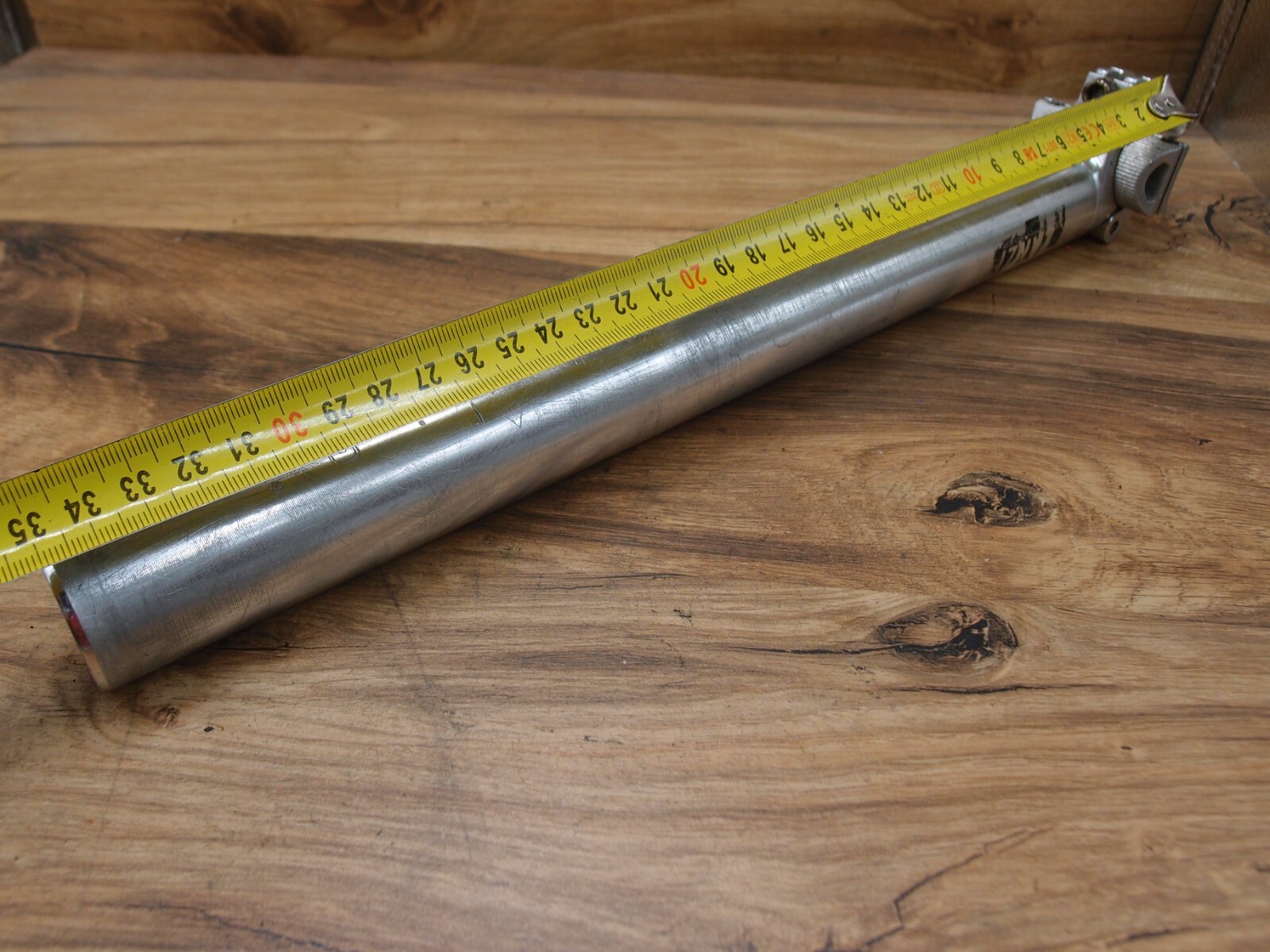1998 MTB plain seatpost ZANZI POST by JD Components 31.6 mm