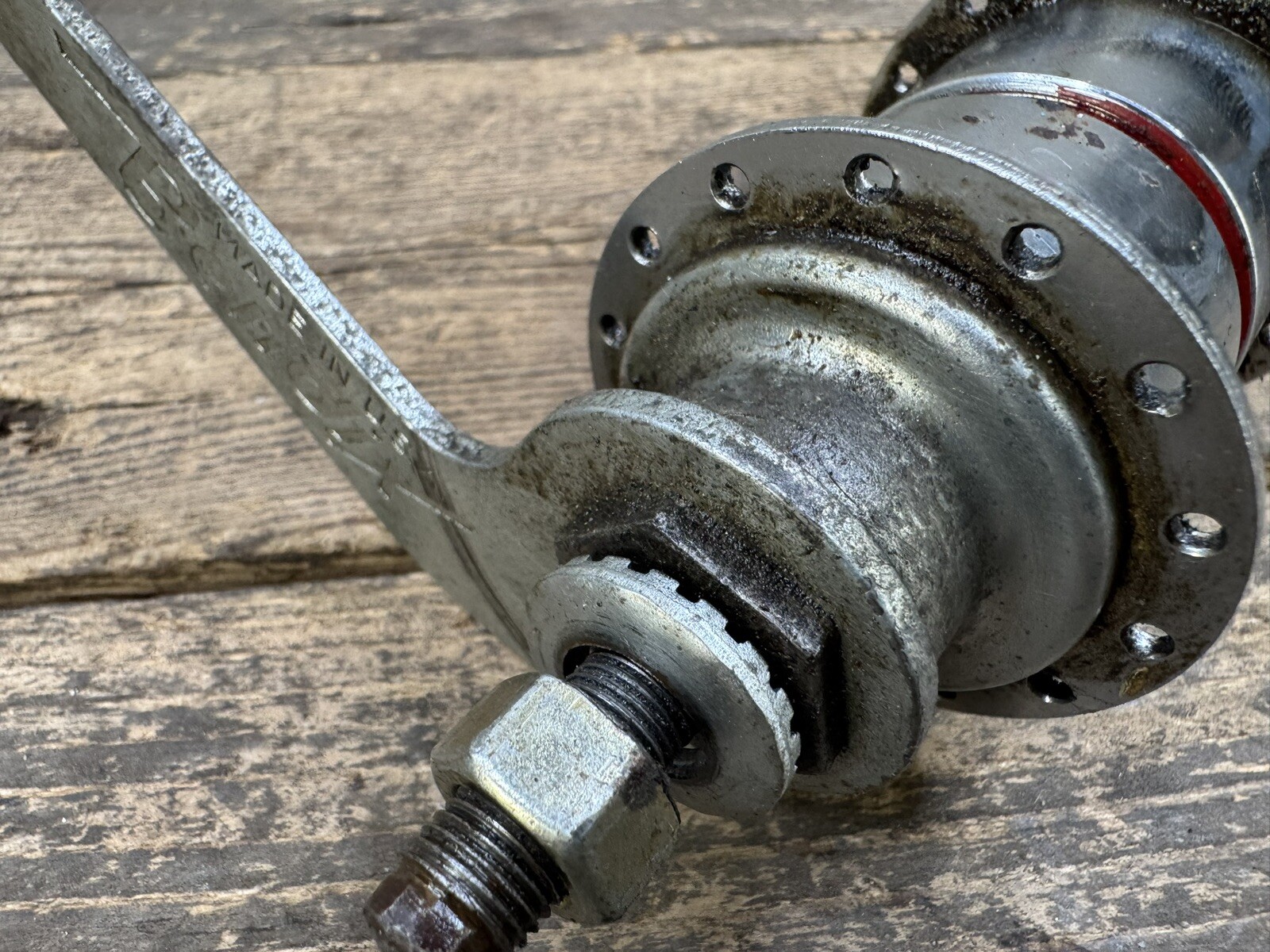 Bendix Red Stripe 28h Coaster Brake Rear Hub Vintge