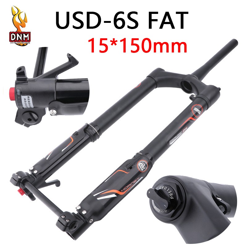 DNM 26/27.5 Inch MTB Bicycle Suspension Fork 15x150MM E-Bike Fork fits SUPER73