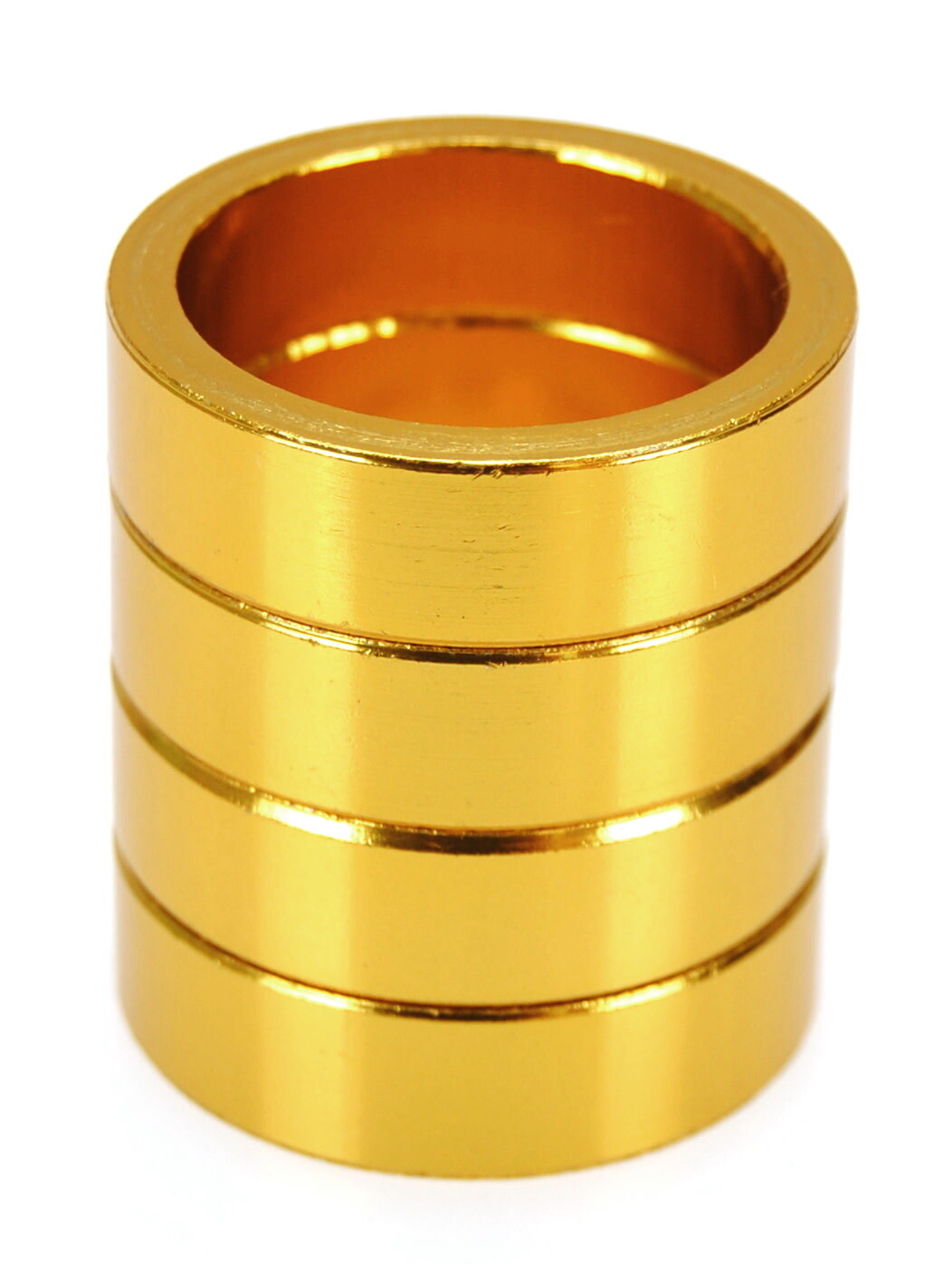 Bicycle BMX or MTB headset spacers for 1 1/8″ threadless (SET of 4) 10mm – GOLD