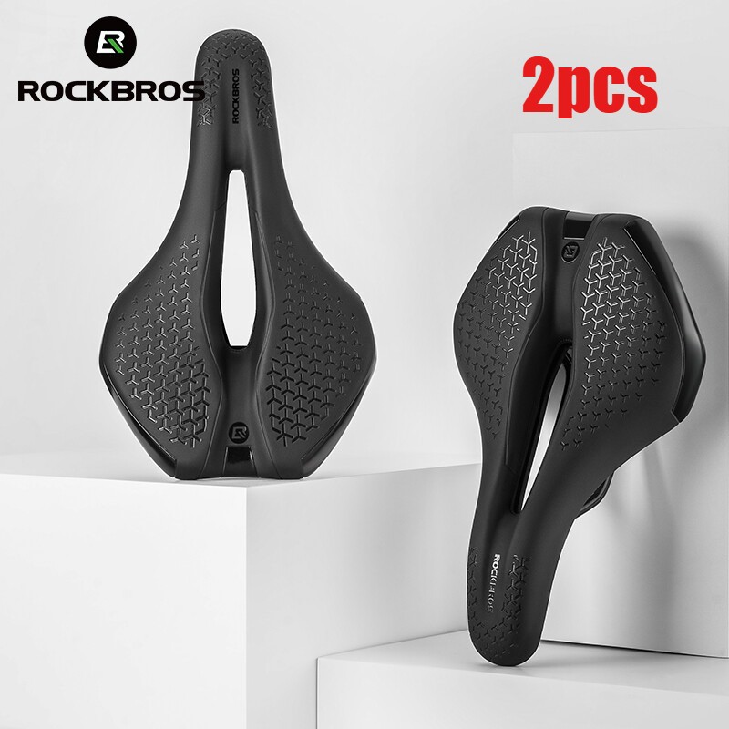 ROCKBROS Bicycle Saddle Breathable Hollow MTB Road Bike Seat Cushion 2 Pack/set