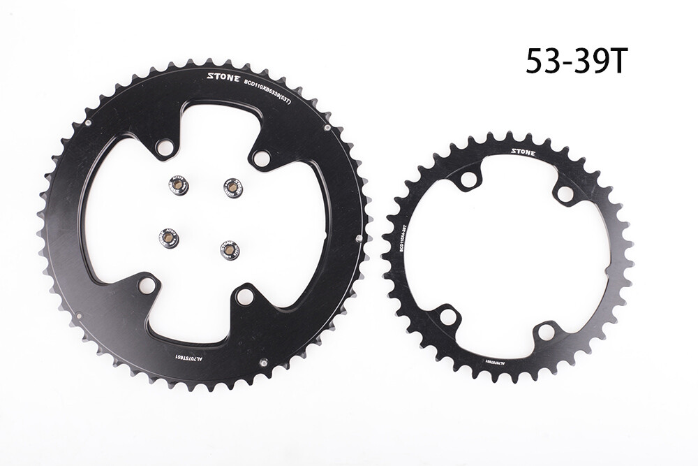 STONE Double Chainring BCD110 4 Arm for SHIMANO FC5800 6800 9000 Road Bike Ring