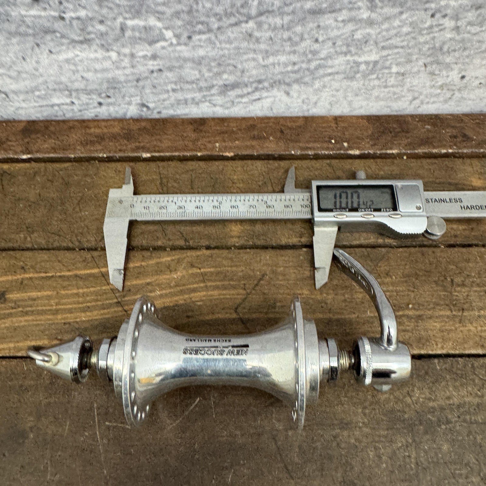 Vintage Sachs Maillard New Success Front Hub 36H 100mm QR Silver Road Bike