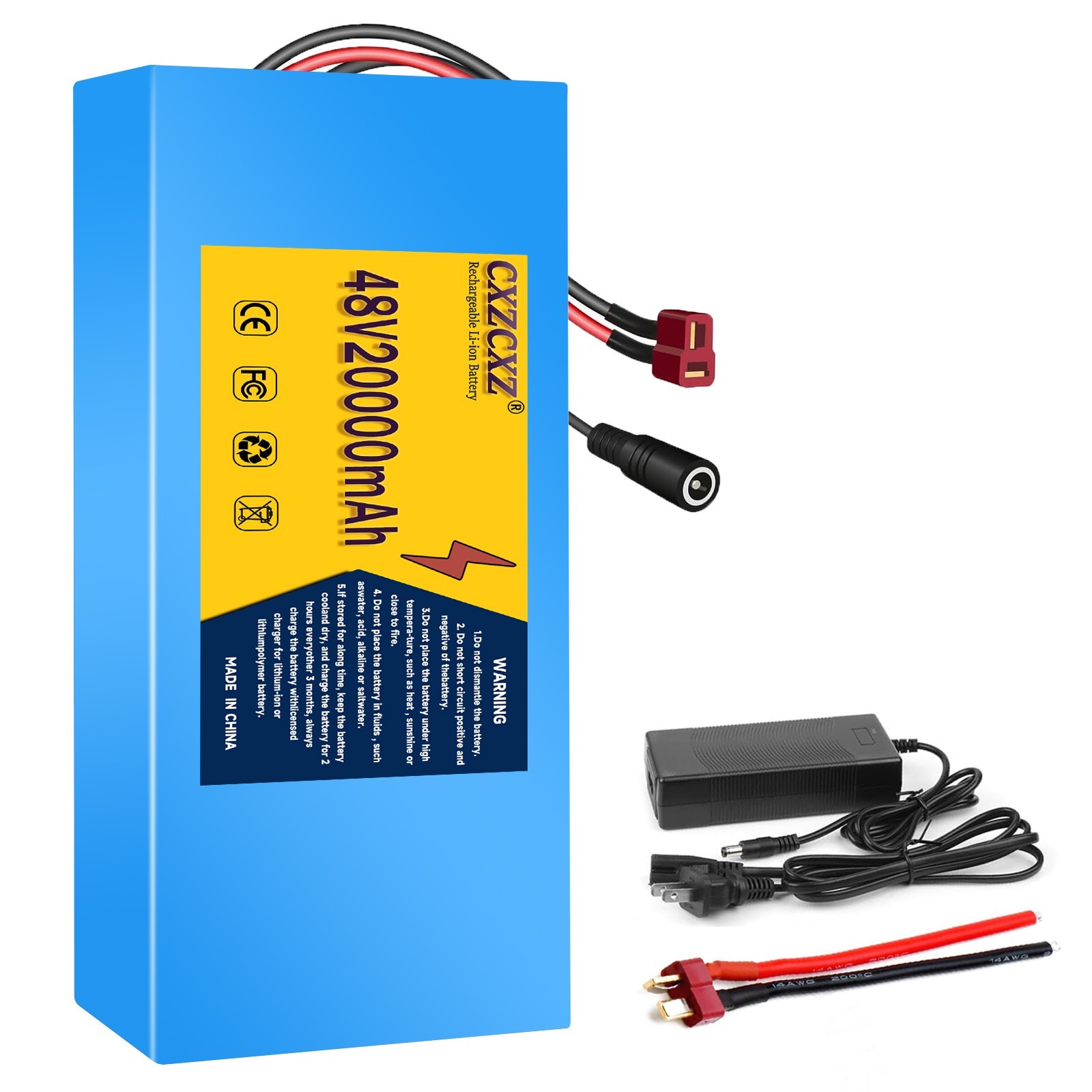 48V 20Ah Lithium ebike Battery for 200W-1500W ebike Bicycle Electric Scooter 30A