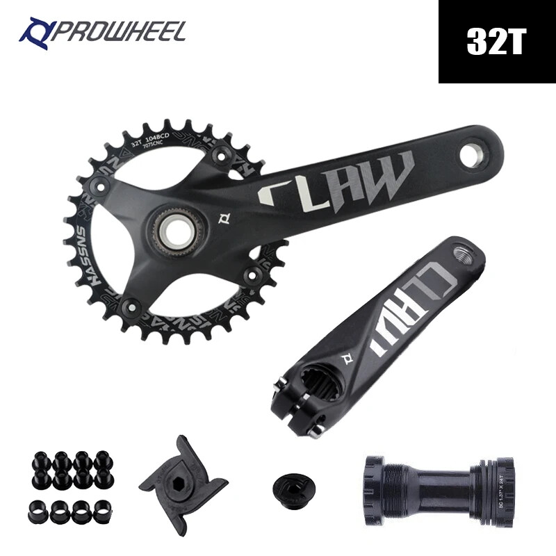 Crankset Hollowtech Crank Arms for Mountain Bike Chainring 104 Bcd 32/34/36T