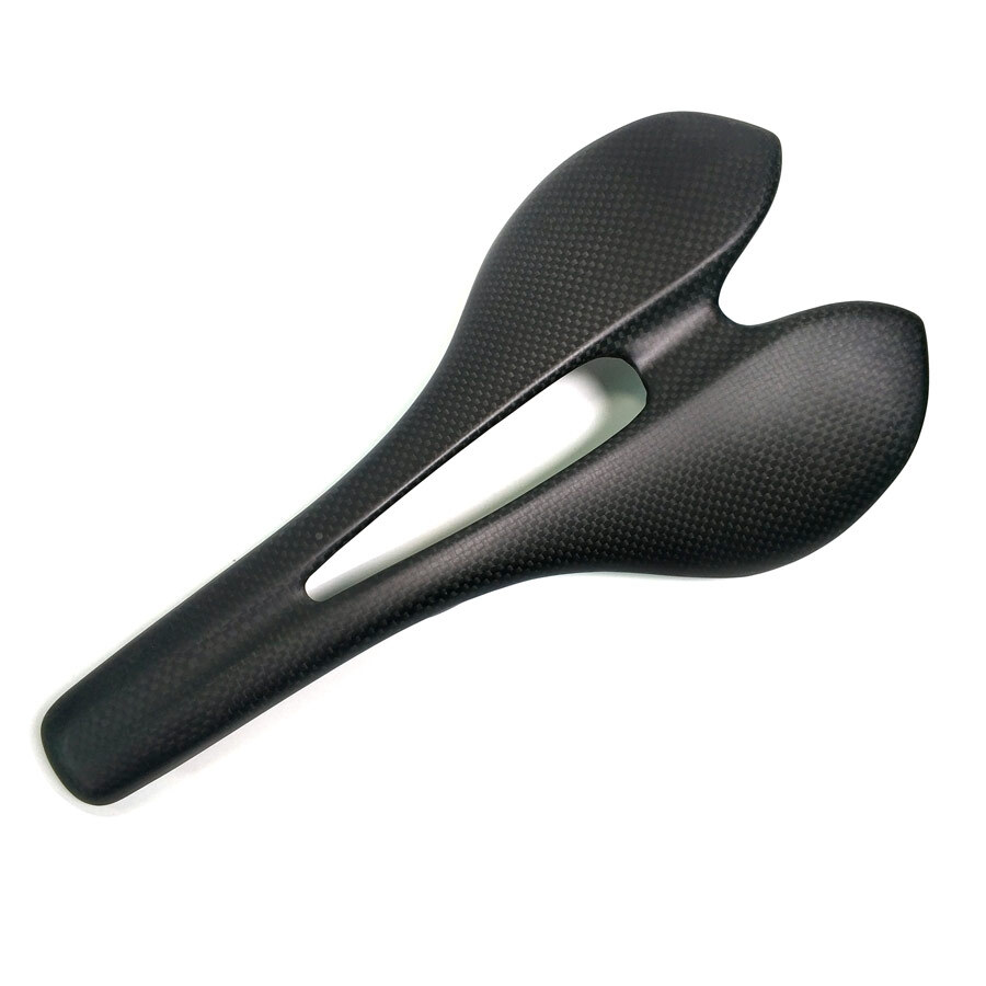 Full Carbon Saddle Oval Rail 7×9 Hollow Mountian Road Bike Seat 270*143mm Black