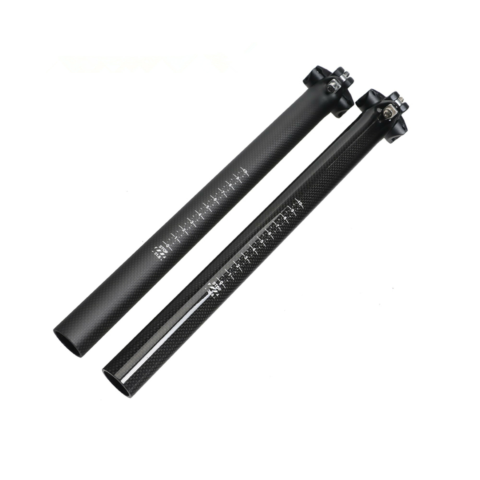 Carbon Bicycle Seatpost 25.4/27.2/30.8/31.6mm MTB Road Bike Seat Post 350/400mm