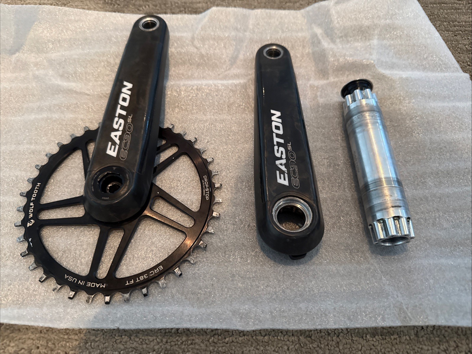 Easton EC90 SL Carbon Crankset 172.5mm CINCH Road Gravel Wolftooth 38t