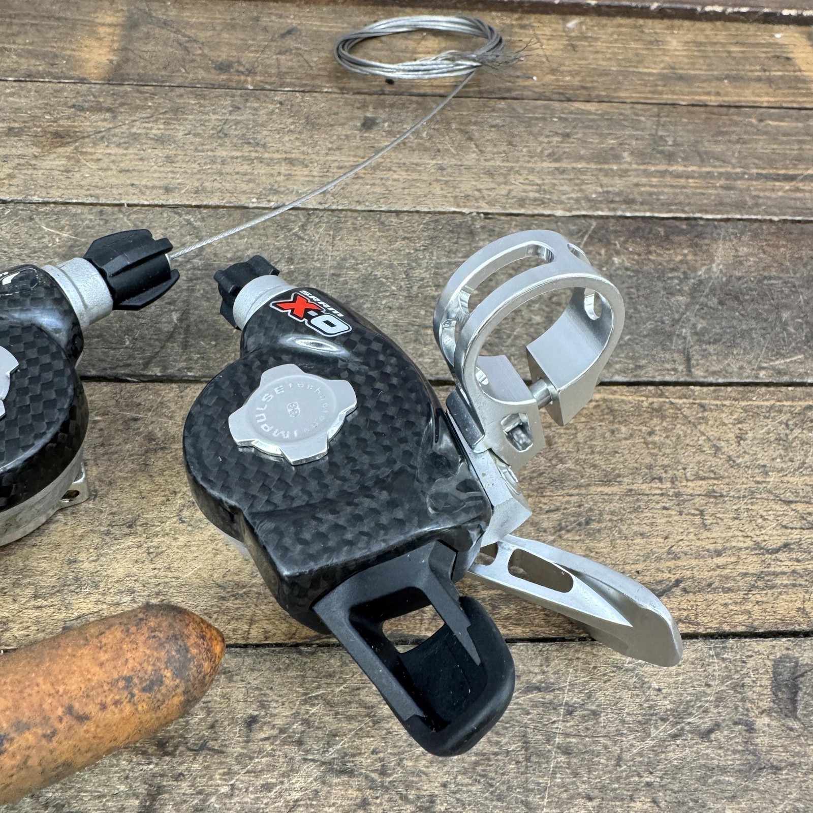 SRAM X0 Shifter Set Trigger Carbon Black MTB 1 Clamp