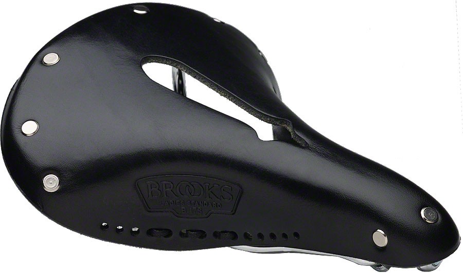 Brooks B17 Carved Saddle – Steel, Black, Women’s