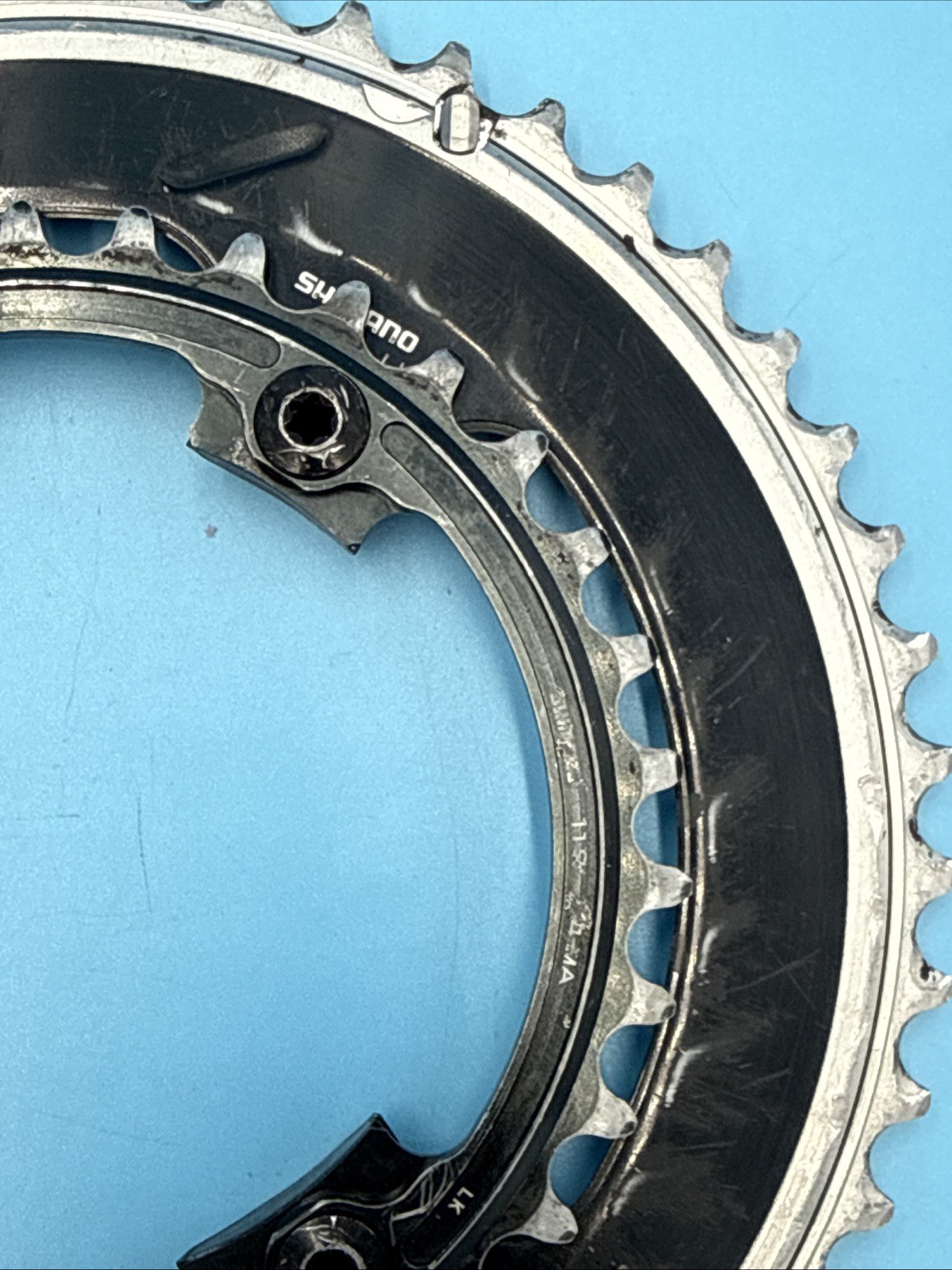 Shimano DURA-ACE FC-9000 2×11-speed 50/34t Crank Chainrings GOOD USED!