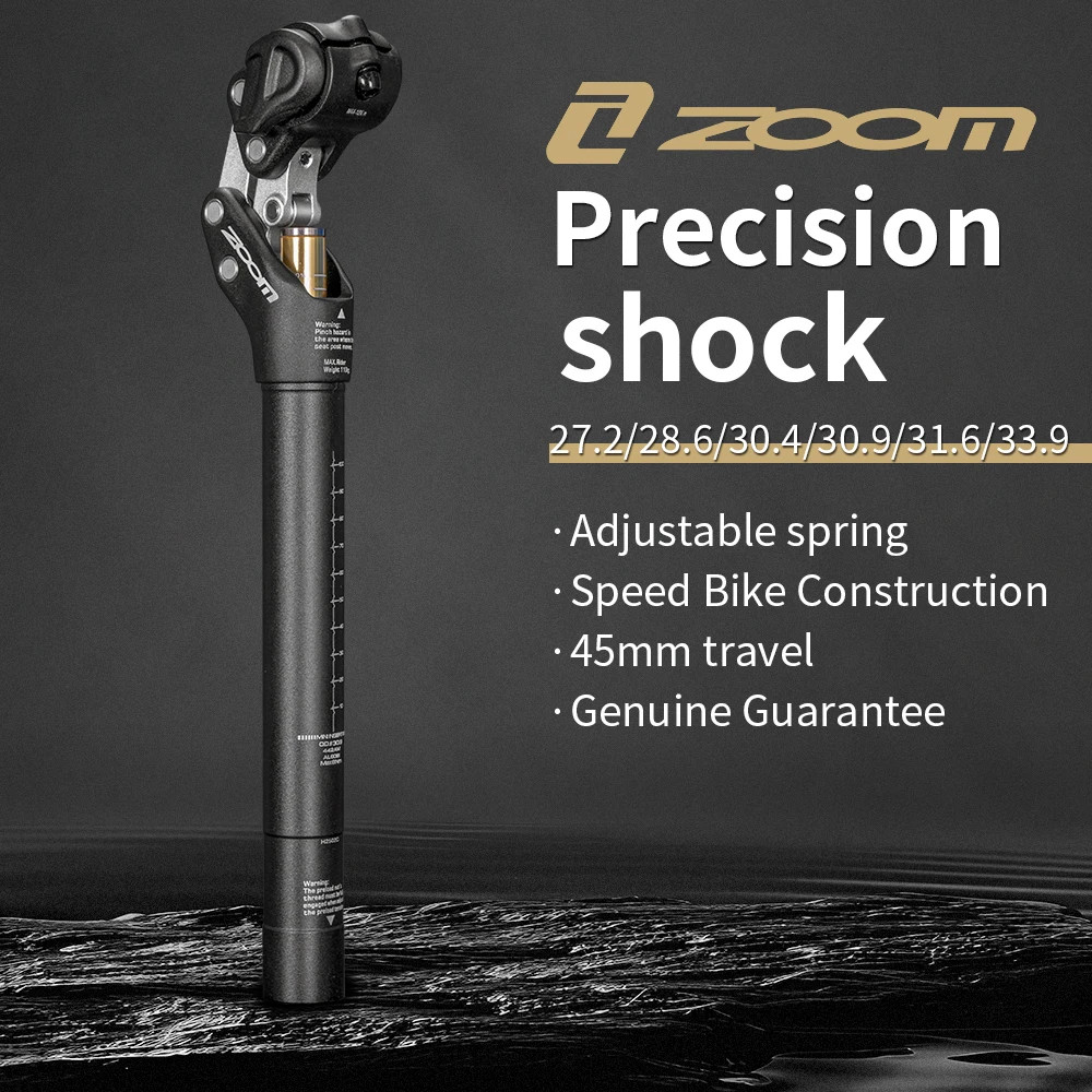 ZOOM MTB Suspension Seatpost 27.2/30.9/31.6mm Shock Absorber Bike Seat Post