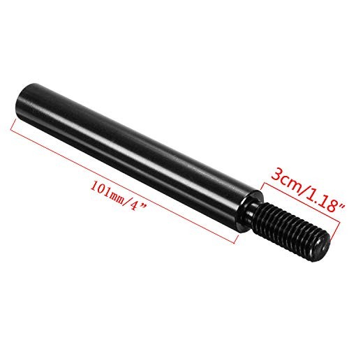 Black 4 Inch Aluminum Shift Knob Extender Extension for 5 6 4 Inch – M12X1.25