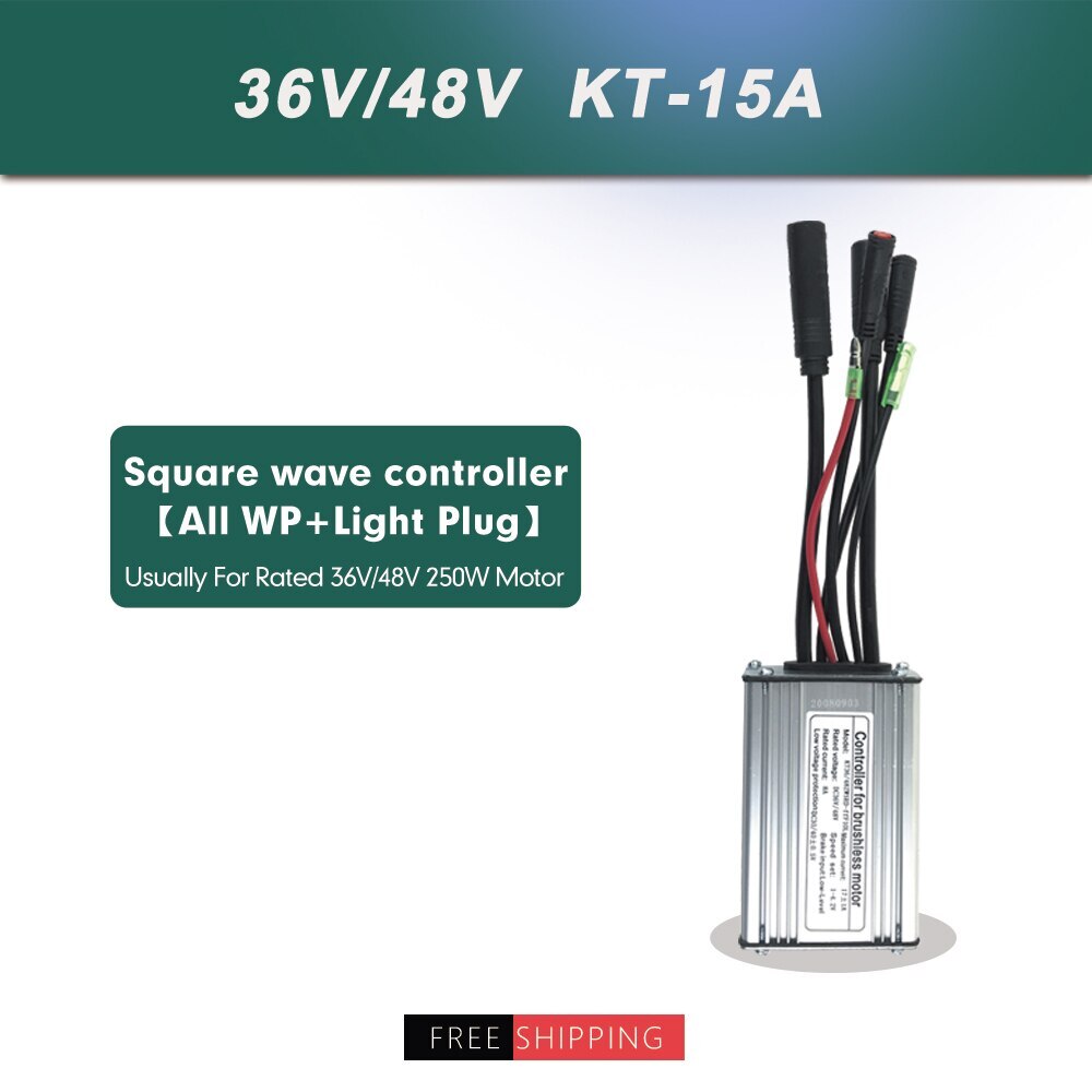 E-bike Controller 15-30A Control System with Use for 250W-1000W Hub Motor