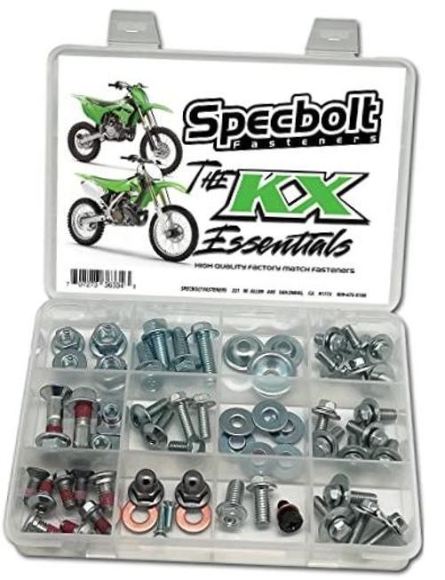 Specbolt KX 65 85 100 125 250 500 Essentials Bolt Kit Fits: All Kawasaki KX 2