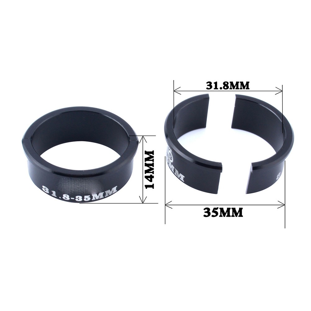 Handlebar Stem Reducer Aluminum Alloy 4Pcs Set For Handlebar Upgrade