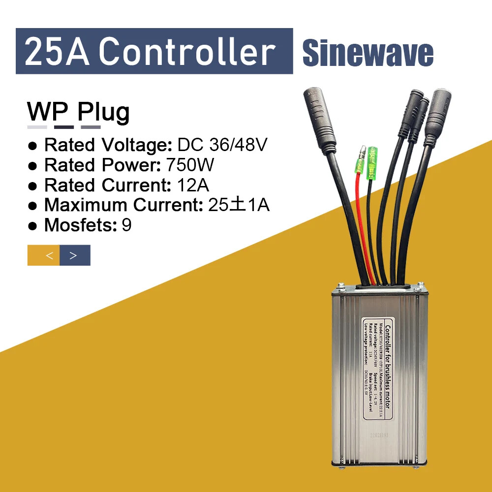 E-bike Controller 36V48V 250W-1000W Squarewave/Sinewave Controller Waterproof