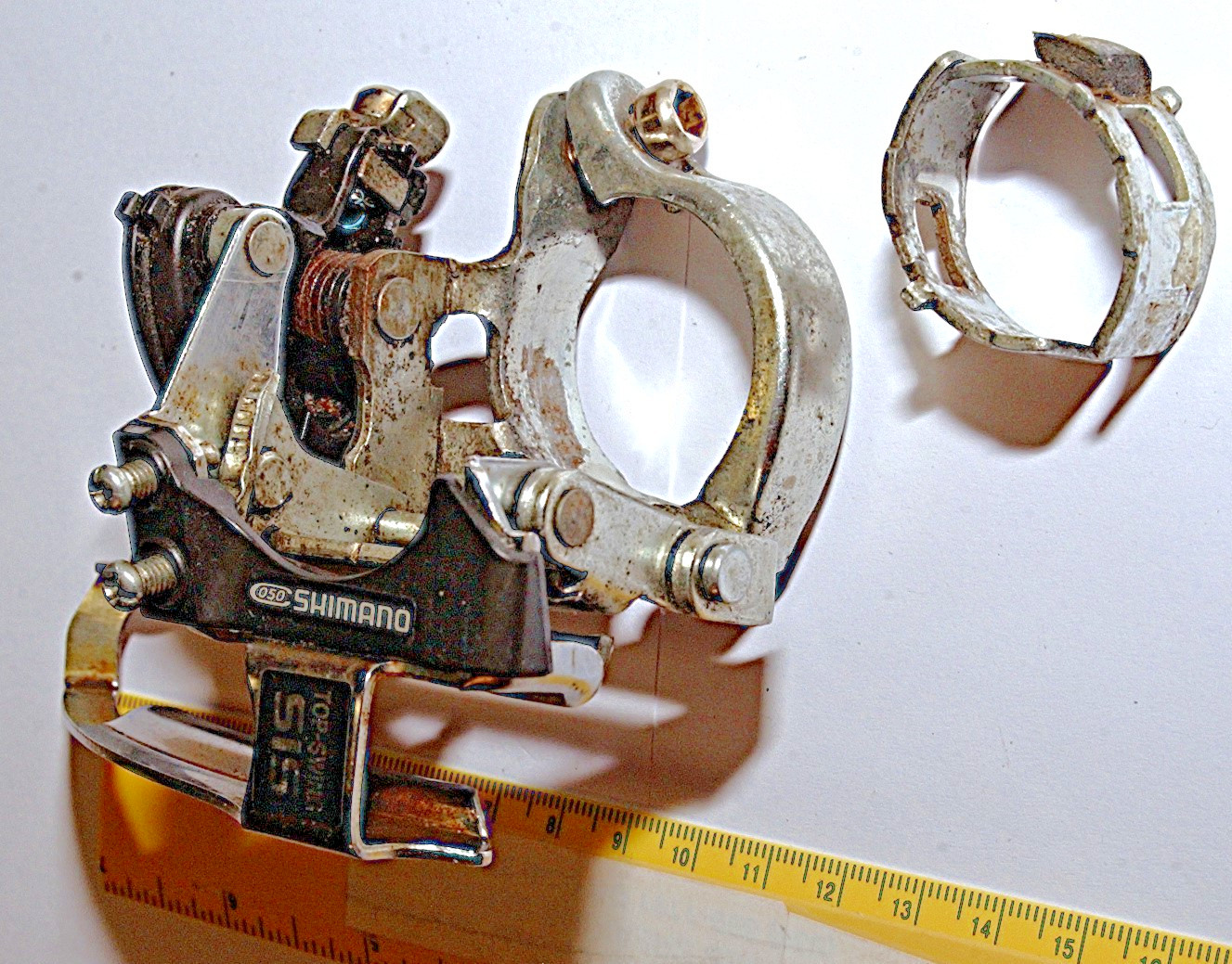 Shimano C050 FD-C051 Front Derailleur 34.9/31.8mm Touring MTB, 3×6/7-Spd for 48T