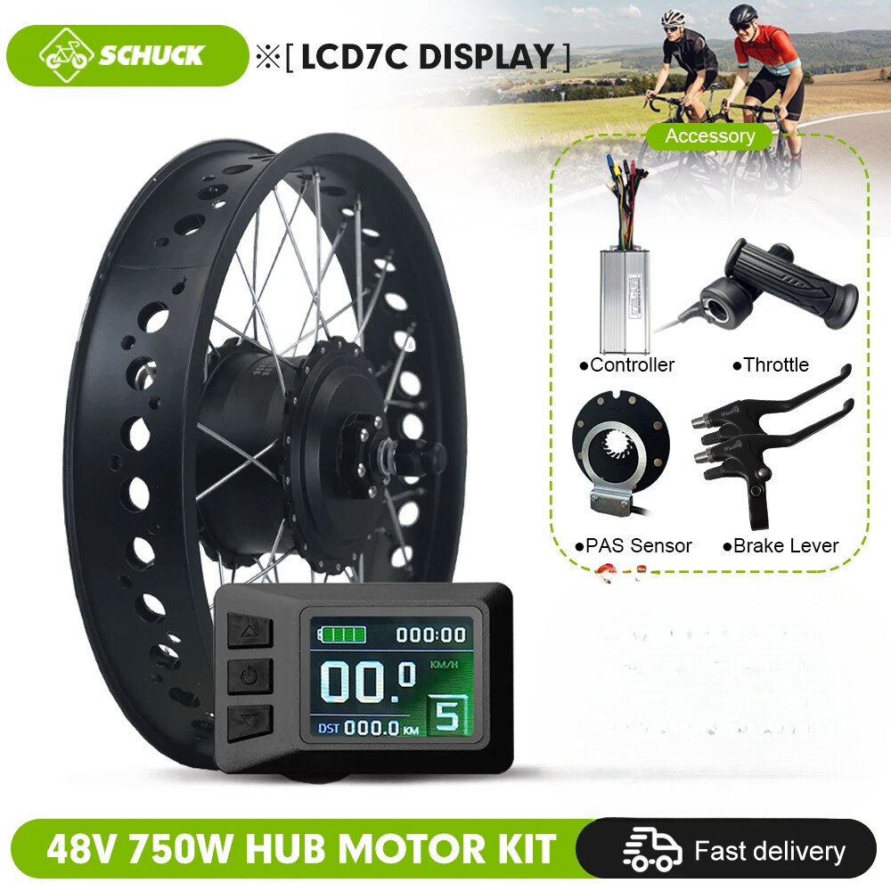 Snow E-bike 48V 750W 20 24 26inch Fat Tire Brushless Gear Rear Rotate Hub Motor
