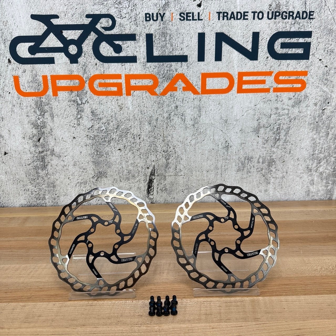 Galfer Wave Disc DB002W 160mm 6 Bolt Pair MTB Bike Brake Rotors 217g w/ Bolts