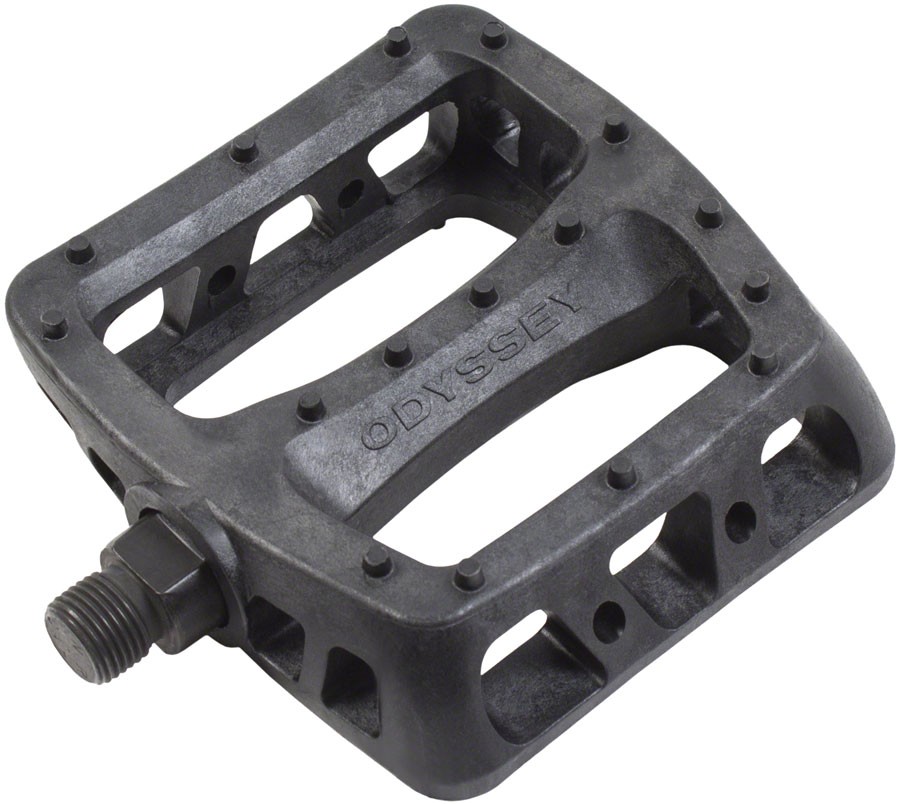Odyssey Twisted PC Pedals – Platform, Composite/Plastic, 9/16″, Black