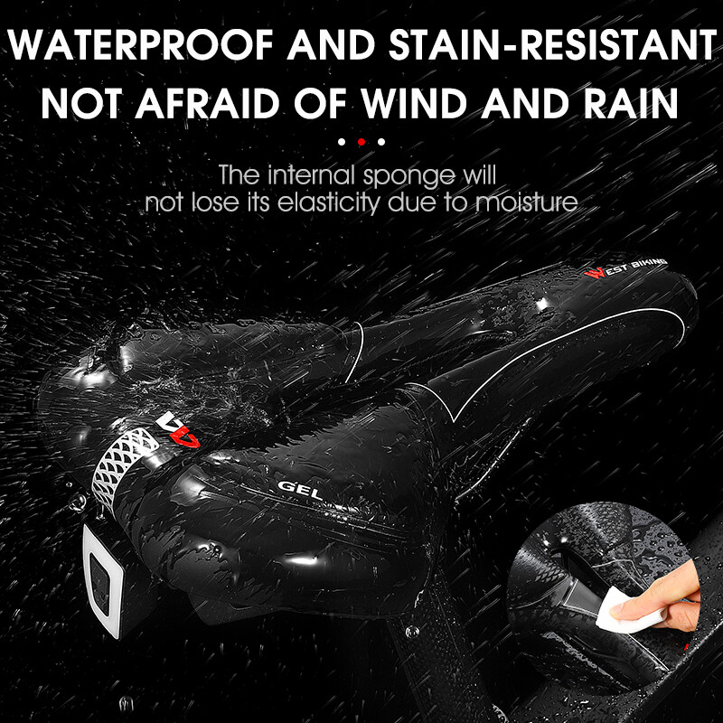 WEST BIKING Soft Comfortable Bicycle Saddle Bike Cycling Cushion Seat Saddle