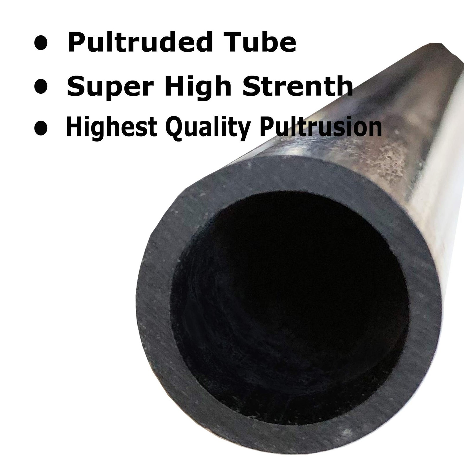– Carbon Fiber Tube – 6mm X 4mm x 1000mm – Pultruded Round Hollow Ca