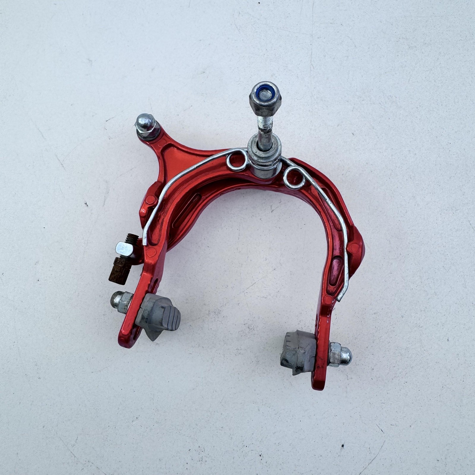 Peak Front Brake Caliper Side Pull Orange Alloy Single Pivot BMX Road A20