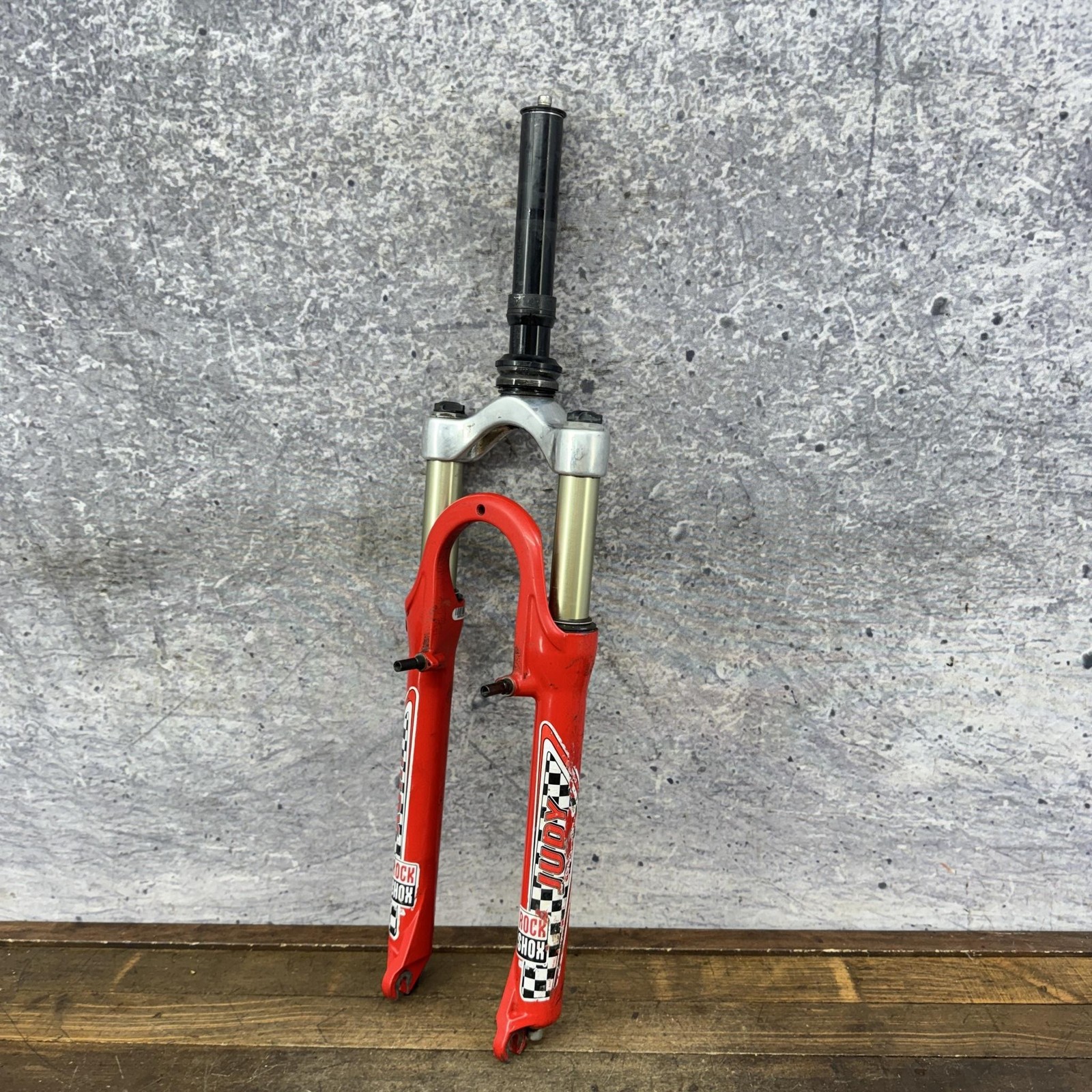 Vintage RockShox Judy Race Suspension Fork 26 1 1/8 Threadless V-Brake Disc Flag