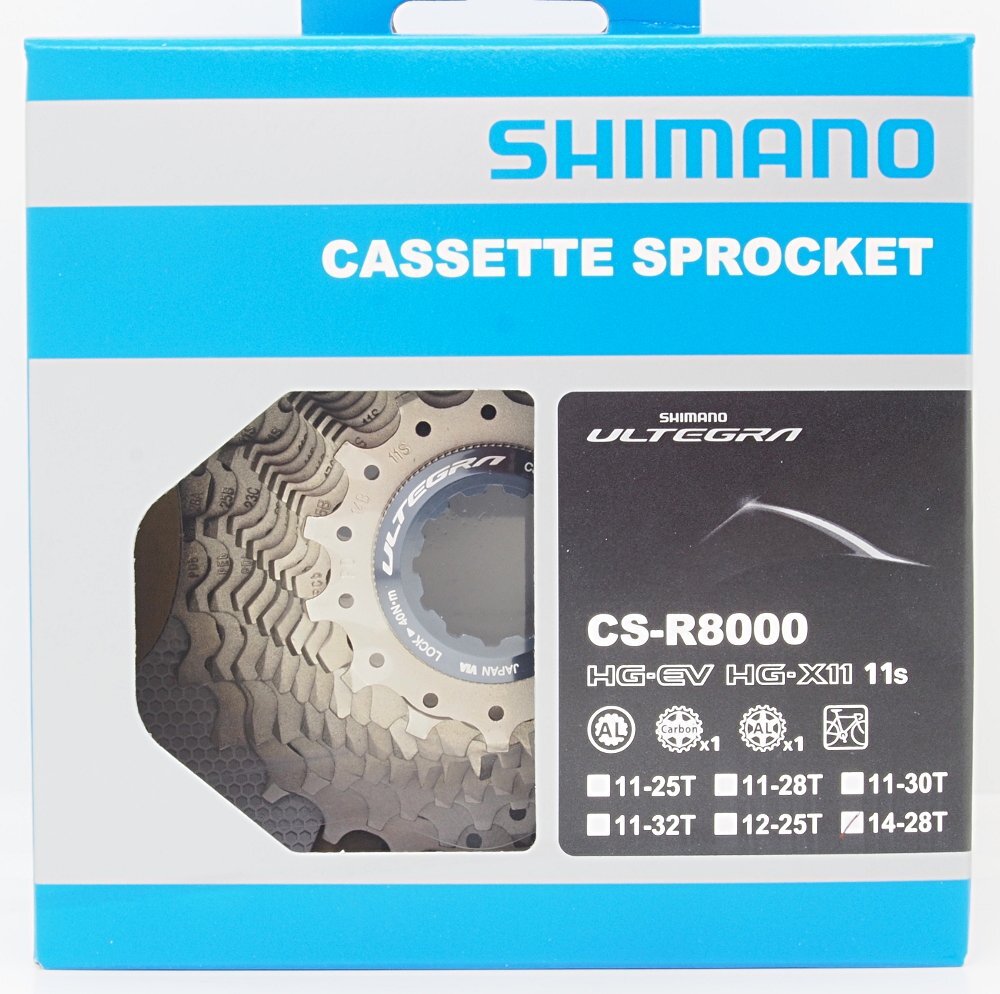 Shimano Ultegra CS-R8000 14-28T 11 Speed Cassette, New in box