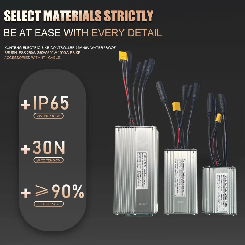 Sinewave Controller 250W500W 750W 1000W Brushless Controller All Waterproof Plug