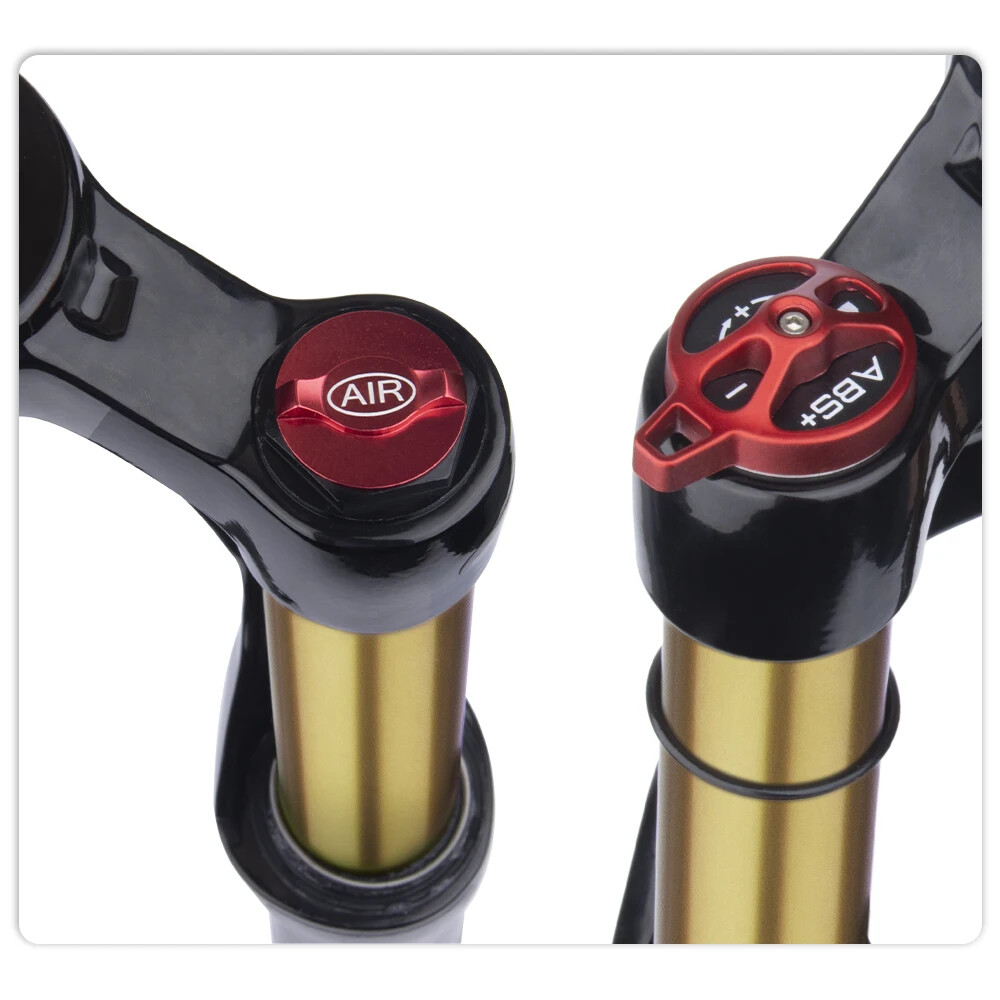 20inch MTB Bicycle Thru-Axle Quick Release Suspension Air Front Frok 90mm Travel
